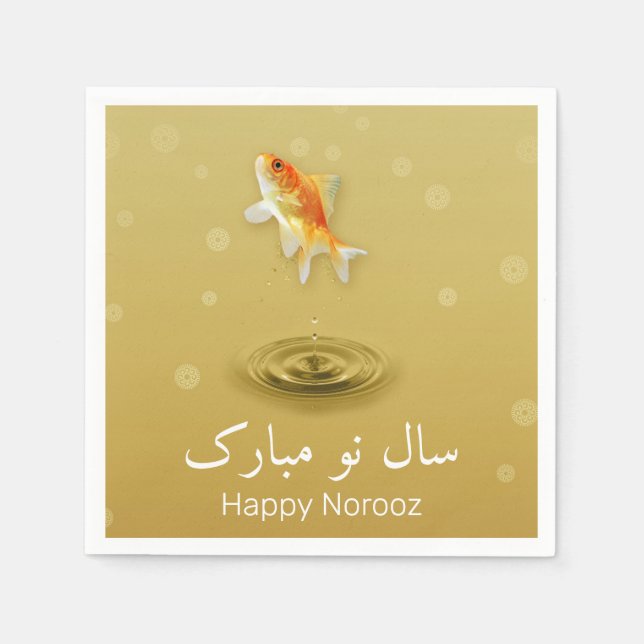 Persian Happy New Year Norooz Fish Napkin (Front)