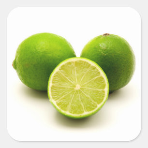 Persian lime square sticker