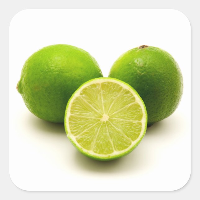 Persian lime square sticker (Front)