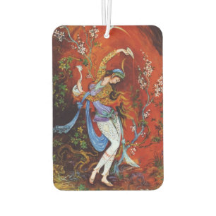 Persian Miniature Dancing Nymph Car Air Freshener