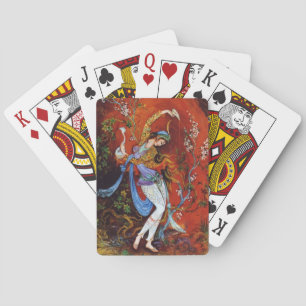 Persian Miniature Dancing Nymph Playing Cards