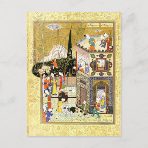 Persian Miniature: The Old Rogue Learns His Lesson Postcard