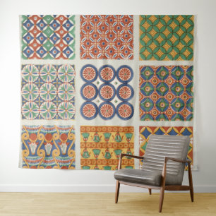 Persian Mosaic Tile Wall Tapestry