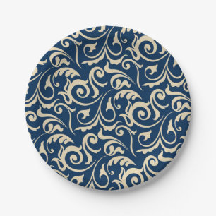 Persian Motifs Inspiration Paper Plate