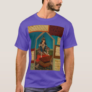 Persian Musician And Calligraphy Zipped Hoodie T-Shirt