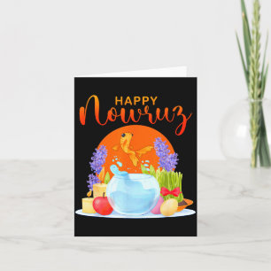 Persian New Year Happy Nowruz Goldfish Sabzeh Card