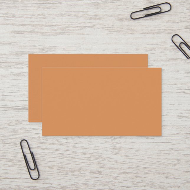 Persian Orange Business Card (Front/Back In Situ)