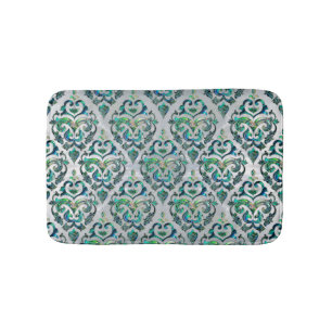 Persian Oriental  pattern abalone and pearl Bath Mat