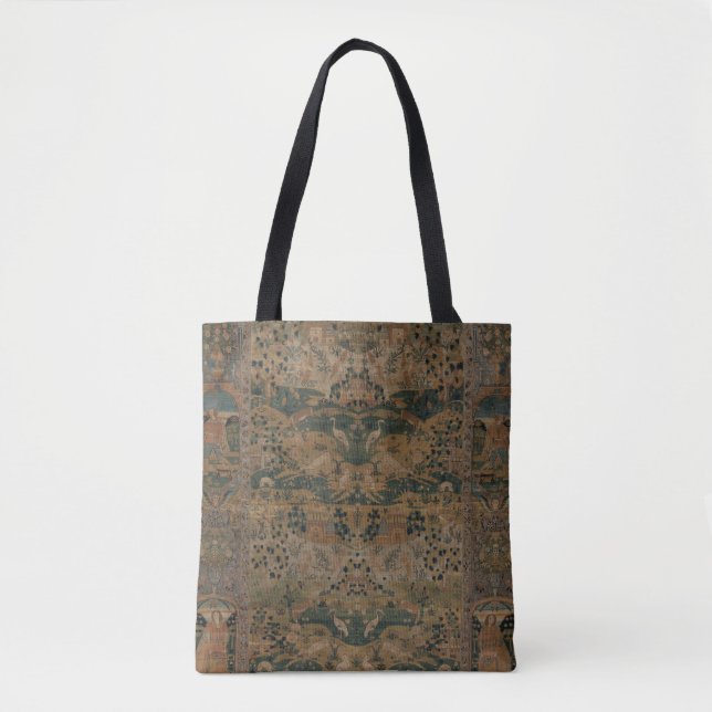 Persian Pictorial Carpet Tote (Front)
