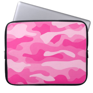 Persian Pink Monocolor Camo Laptop Sleeve
