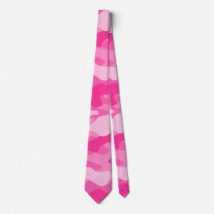 Persian Pink Monocolor Camo Tie