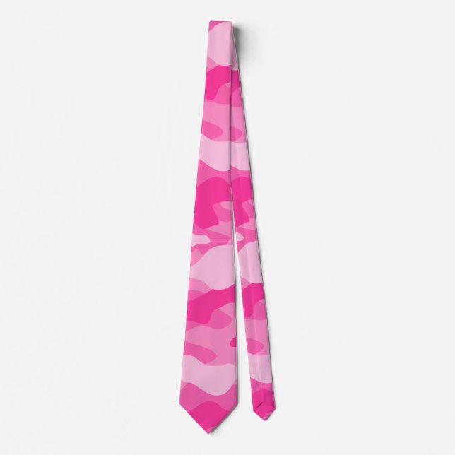 Persian Pink Monocolor Camo Tie (Front)