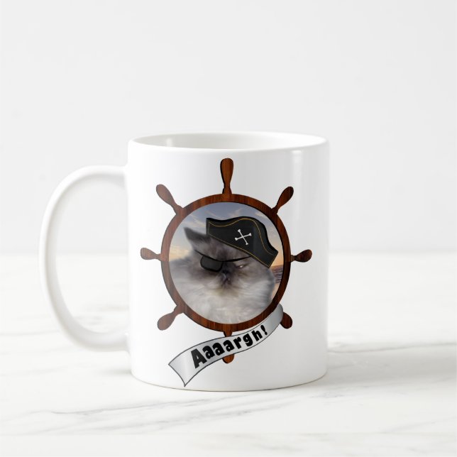 Persian pirate kitty coffee mug (Left)