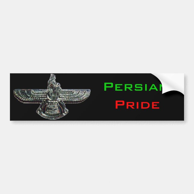 Persian Pride Farvahar Bumper Sticker (Front)