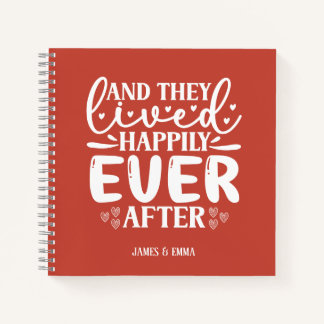 Persian Red Happily Ever After Notebook