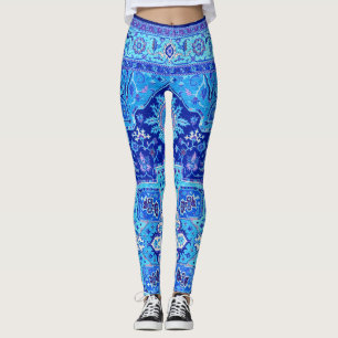 PERSIAN RUG - Blue Leggings