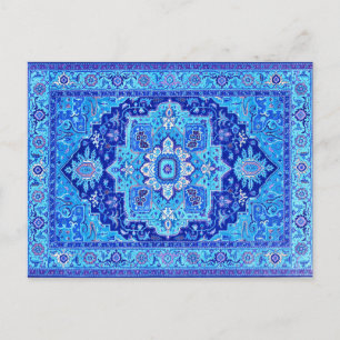 PERSIAN RUG - Blue Postcard