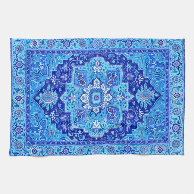 PERSIAN RUG - Blue Tea Towel (Horizontal)