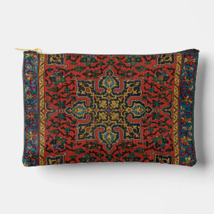 Persian Rug Carpet Red Blue Classic Accessory Pouch