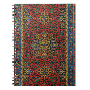 Persian Rug Carpet Red Blue Classic Notebook