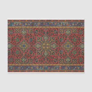 Persian Rug Carpet Red Blue Classic Tissue Paper