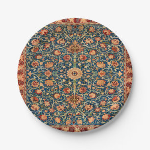 Persian Rug Design Paper Plate