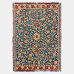 Persian Rug Design Throw Blanket