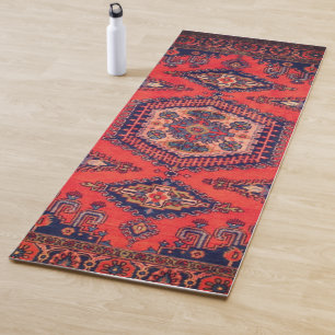 Persian Rug Eastern Accent Vintage Turkish Retro  Yoga Mat