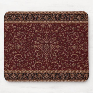 Persian rug pattern print design heritage red mouse mat
