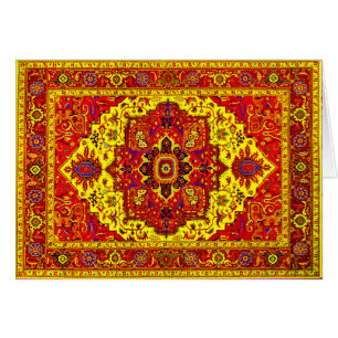 PERSIAN RUG - Red & Yellow