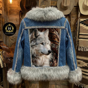 Persian Rug White Wolf Portrait Tissue Paper