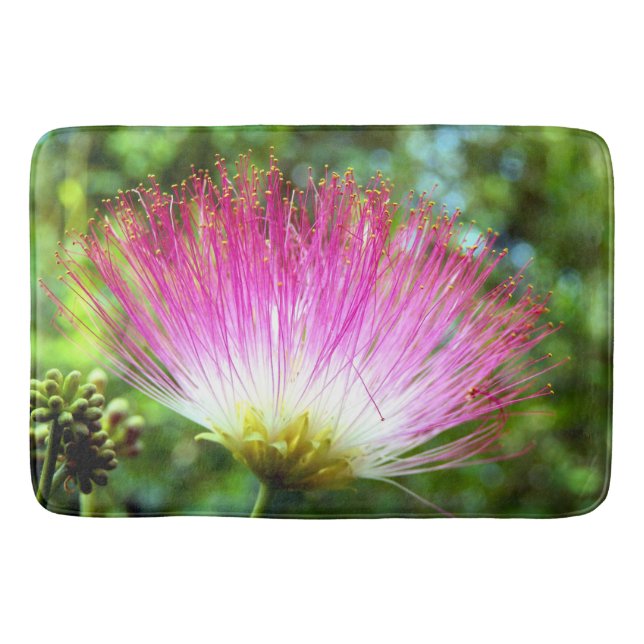 Persian Silk Tree Flower Bath Mat (Front)