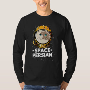 Persian Space Astronaut Cat Mum T-Shirt