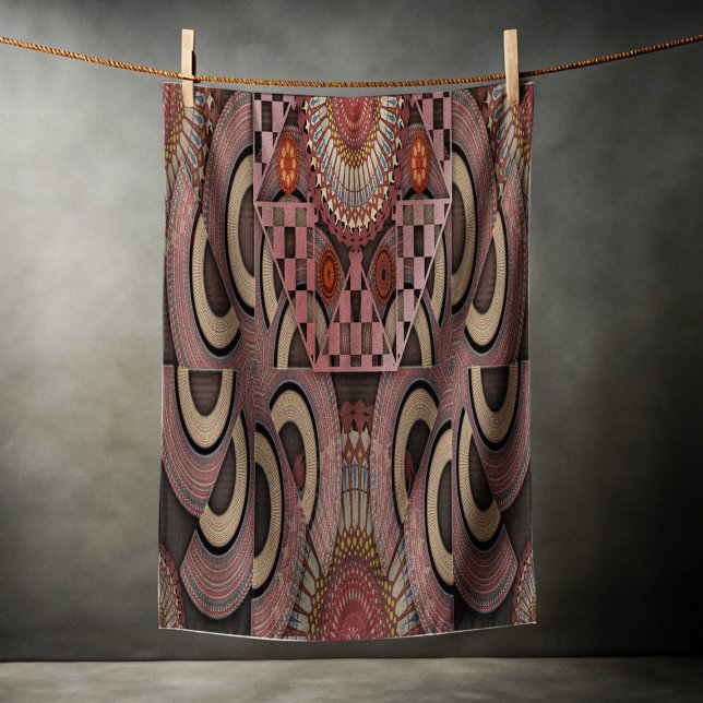 Persian sunniest framed ethnic semicircle mandala beach towel (Creator Uploaded)