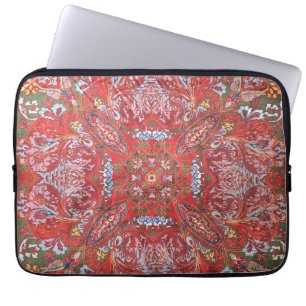 Persian Textile Jewel Tone Fabric Photo Laptop Sleeve