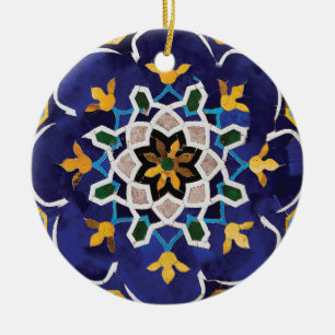 Persian Tile Ceramic Tree Decoration