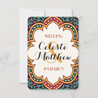 Persian Turkish Arabian Moroccan Wedding or Party Invitation