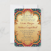Persian Turkish Arabian Moroccan Wedding or Party Invitation (Back)