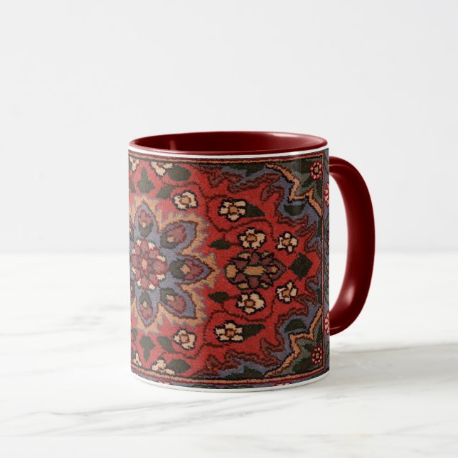 Persian Turkish Kilim Carpet Rug Kilim Mug (Front Right)