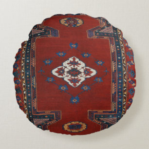 Persian Turkish Oriental Rug Carpet Round Cushion