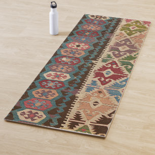 Persian Turkish Rug Pattern Killim Yoga Mat