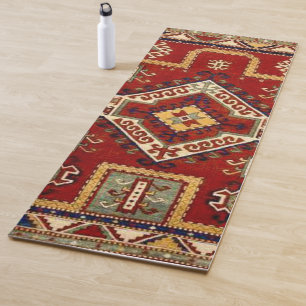 Persian Turkish Rug Pattern Yoga Mat