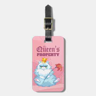 Persian Unamused Queen Cat Luggage Tag
