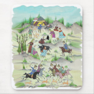 Persian War Scene Mouse Mat