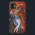 Persian Woman Dancing with Bird & Wine iPhone 11 Case<br><div class="desc">Persian Woman Dancing with Bird & Wine</div>