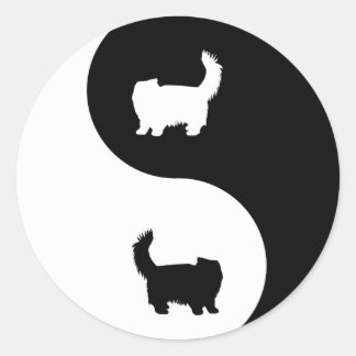 Persian Yin Yang Classic Round Sticker