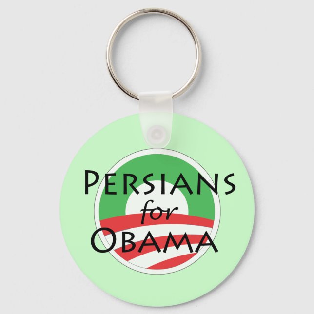 Persians for Obama Key Ring (Front)