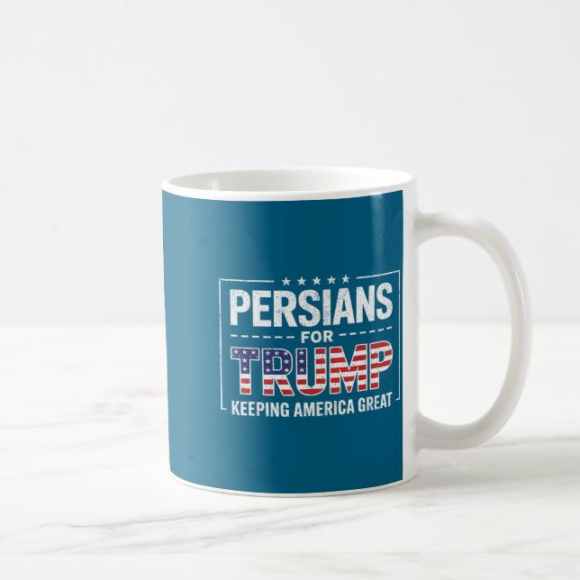 Persians For Trump Keeng America Great  Coffee Mug (Right)