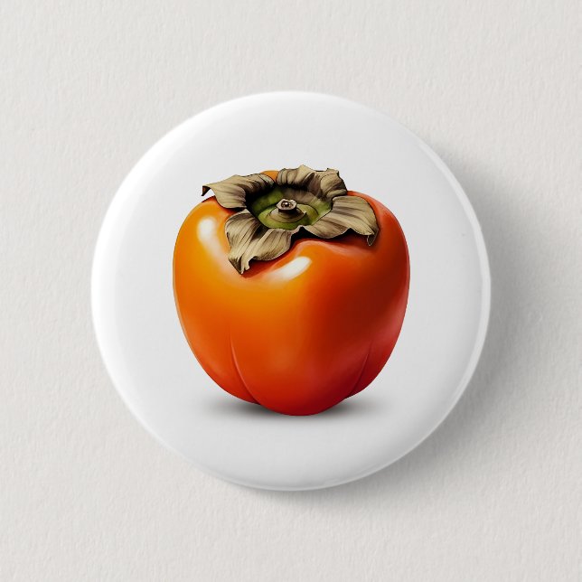 Persimmon 6 Cm Round Badge (Front)