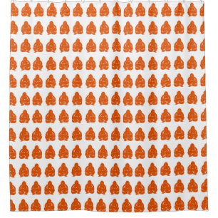 Persimmon Asian Moods Buddah Boys Shower Curtain